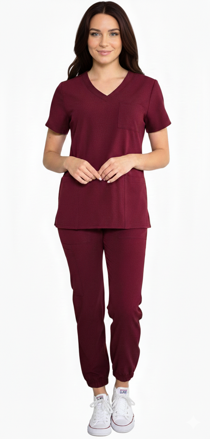 Komplet bordowy wiskoza