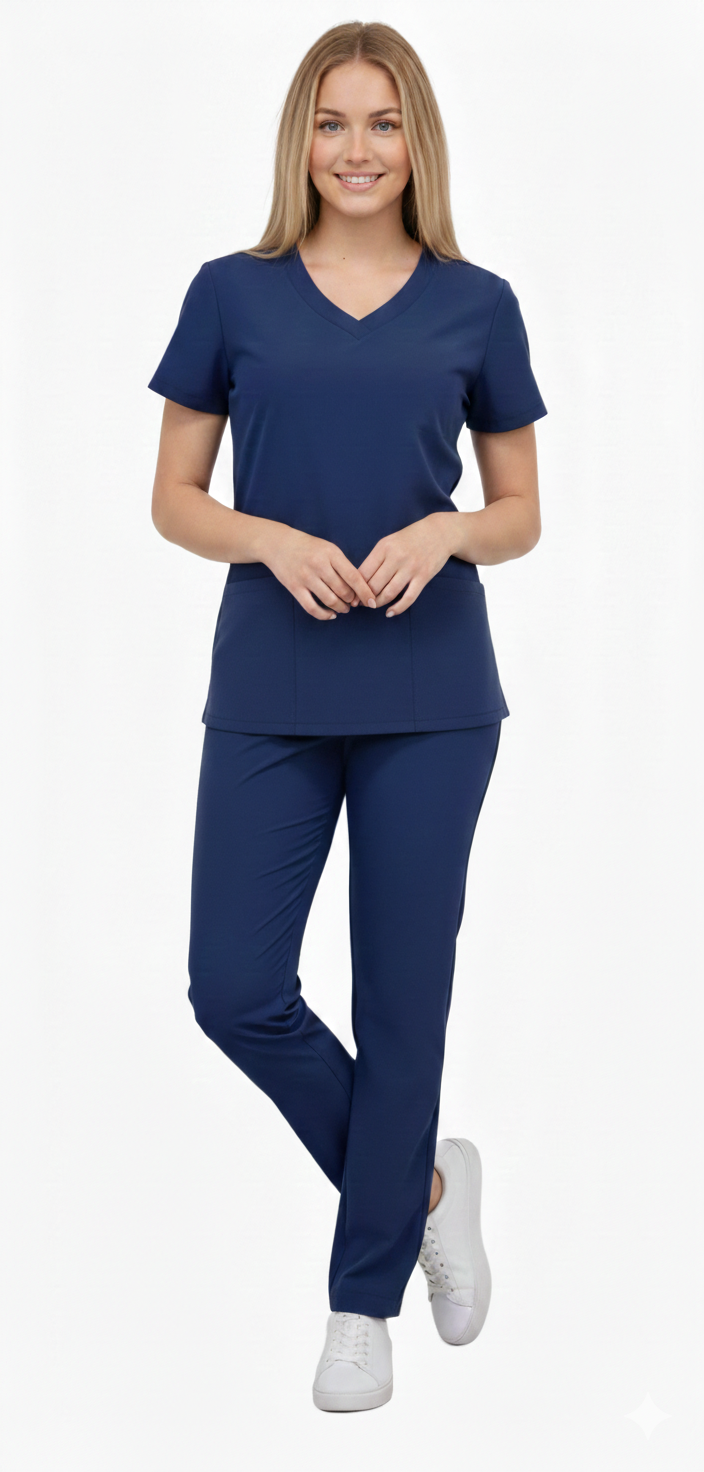 Komplet granatowy wiskoza