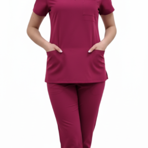 Komplet wiśniowy wiskoza