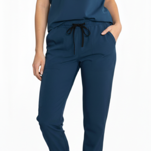 Spodnie Joggery morskie wiskoza