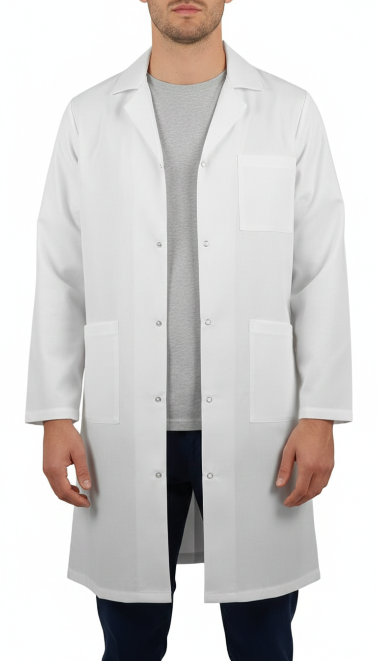 Fartuch laboratoryjny 100% bawełna