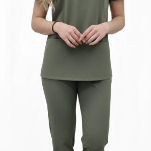 Komplet oliwkowy wiskoza