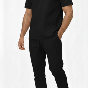 Komplet męski czarny premium wiskoza