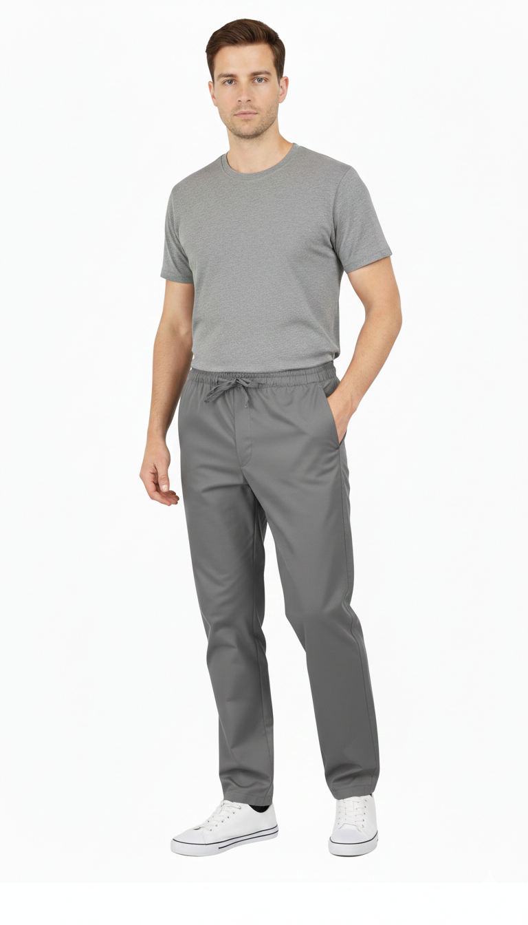 Spodnie kucharskie szare