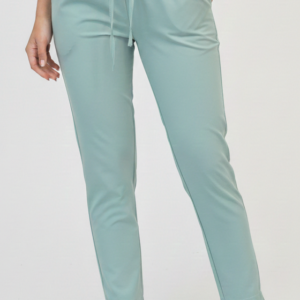 Spodnie cygaretki miętowe wiskoza