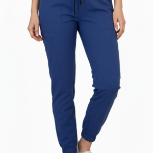 Spodnie Joggery granatowe wiskoza