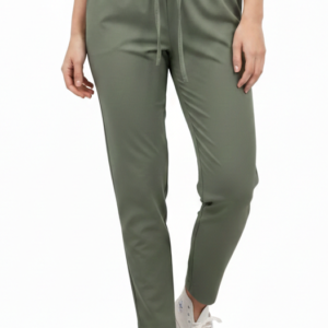 Spodnie cygaretki oliwkowe wiskoza