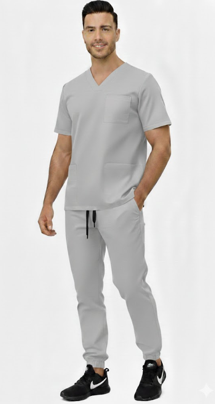 Komplet męski szary premium wiskoza