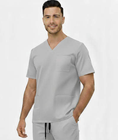 Komplet męski szary premium wiskoza - obrazek 2