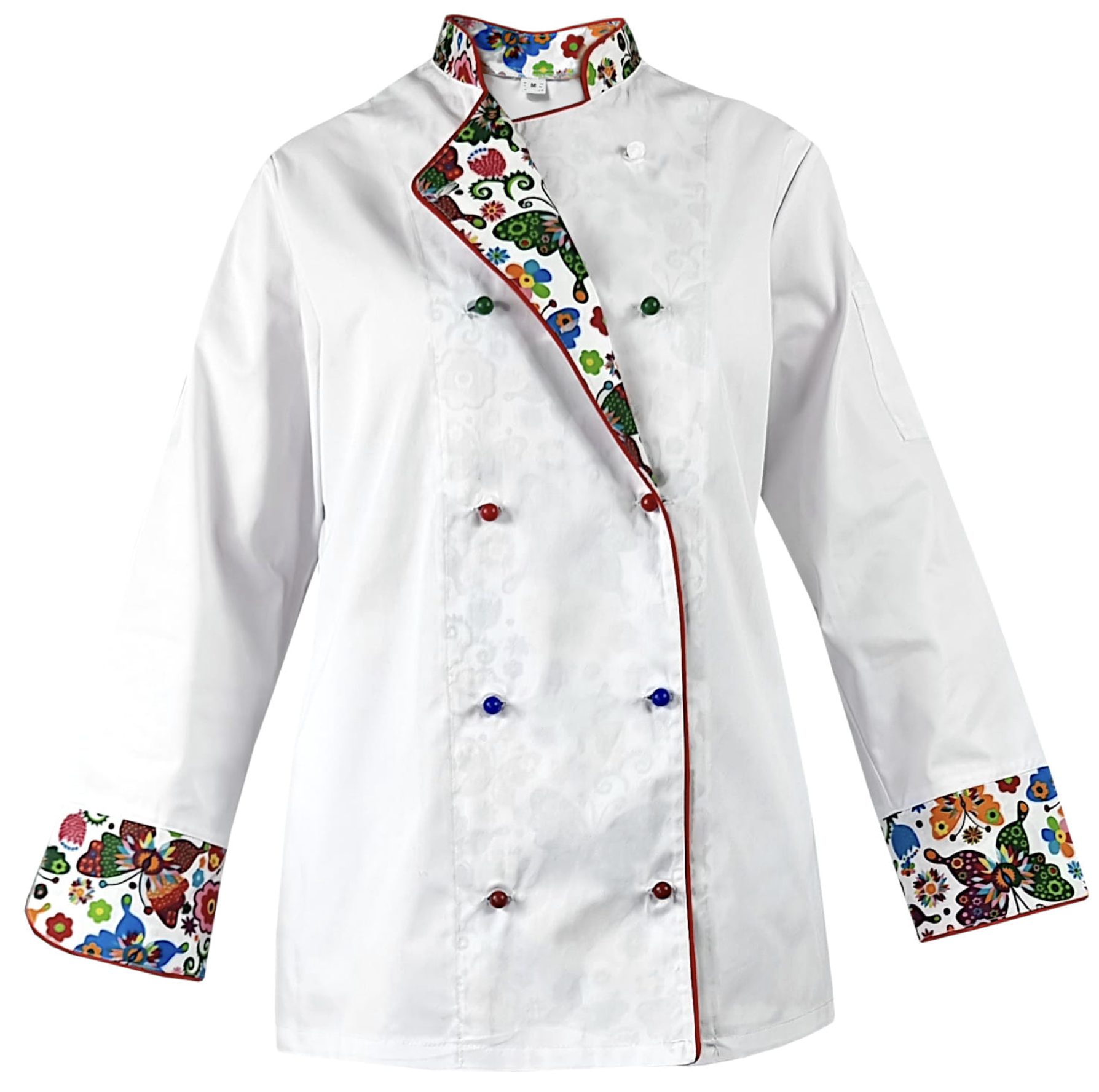 Bluza kucharska damska biała długi rękaw