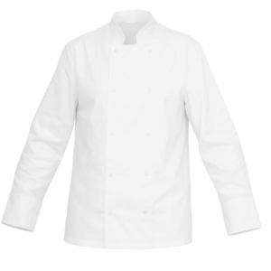 Bluza kucharska biała na napy długi rękaw