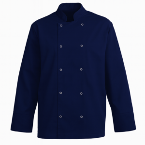 Bluza kucharska granatowa na napy długi rękaw