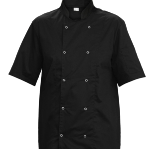 Bluza kucharska czarna na napy krótki rękaw