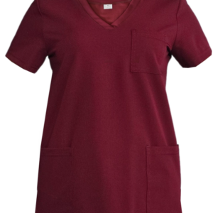 Bluza medyczna wiskoza bordowa